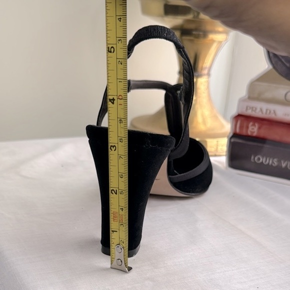 Vintage Nina Classic Black Velvet and Satin Heels - Picture 10 of 10